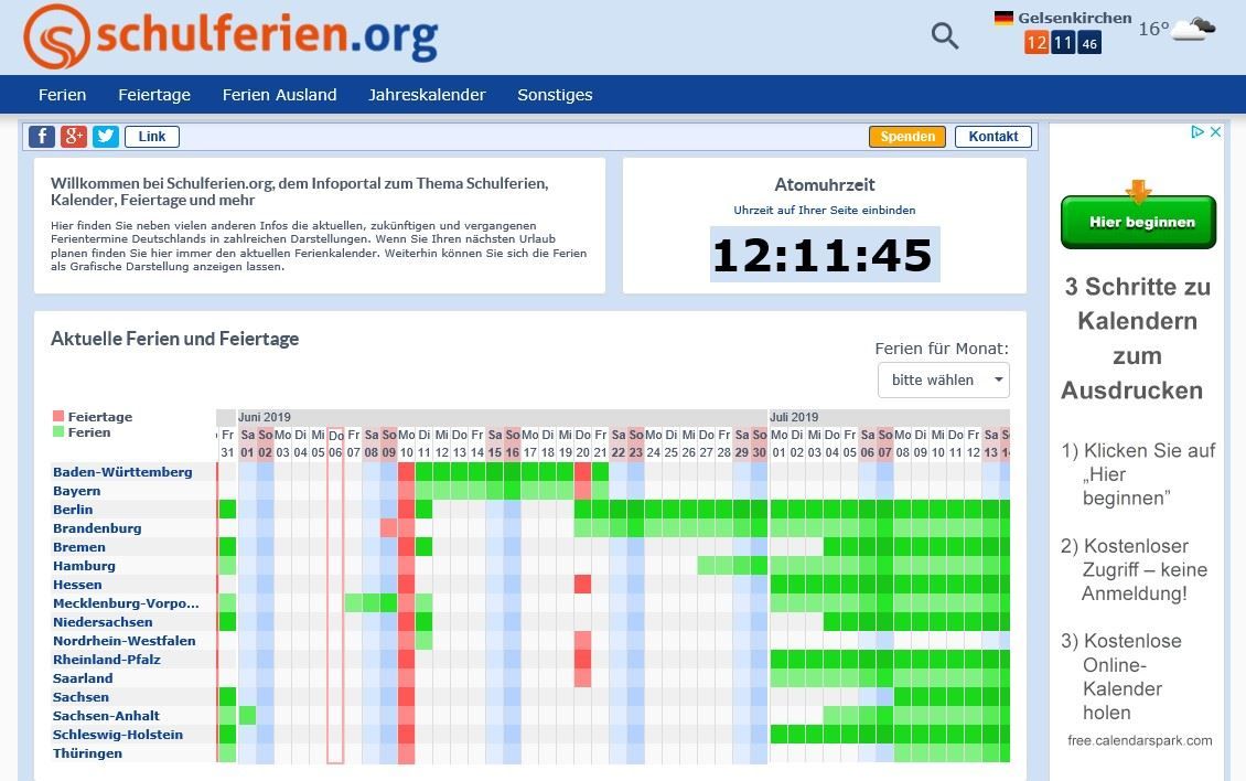 Kalender Druck